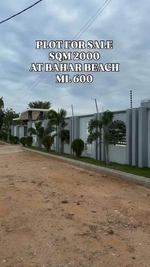Kiwanja kinauzwa Bahar Beach, Dar Es Salaam (2000 sqm)