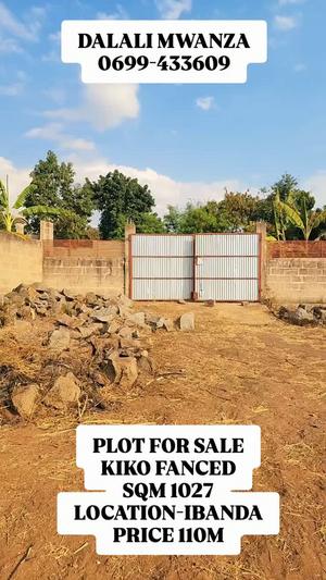 Residential Plot for Sale in Ibanda, Mwanza (1027 sqm)