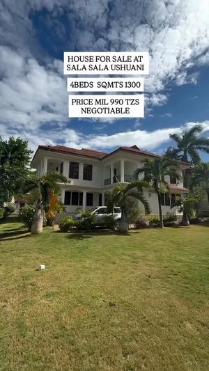 Nyumba ya vyumba vinne inauzwa Sala Sala Ushuarini, Dar Es Salaam (1300 sqm) Nyumba ya vyumba vinne inauzwa Sala Sala Ushuarini, Dar Es Salaam (1300 sqm)