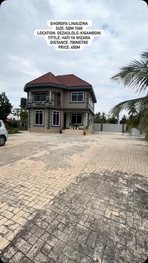 4 Bedrooms House for Sale in Gezaulole, Kigamboni, Dar Es Salaam (1060 sqm) 4 Bedrooms House for Sale in Gezaulole, Kigamboni, Dar Es Salaam (1060 sqm)