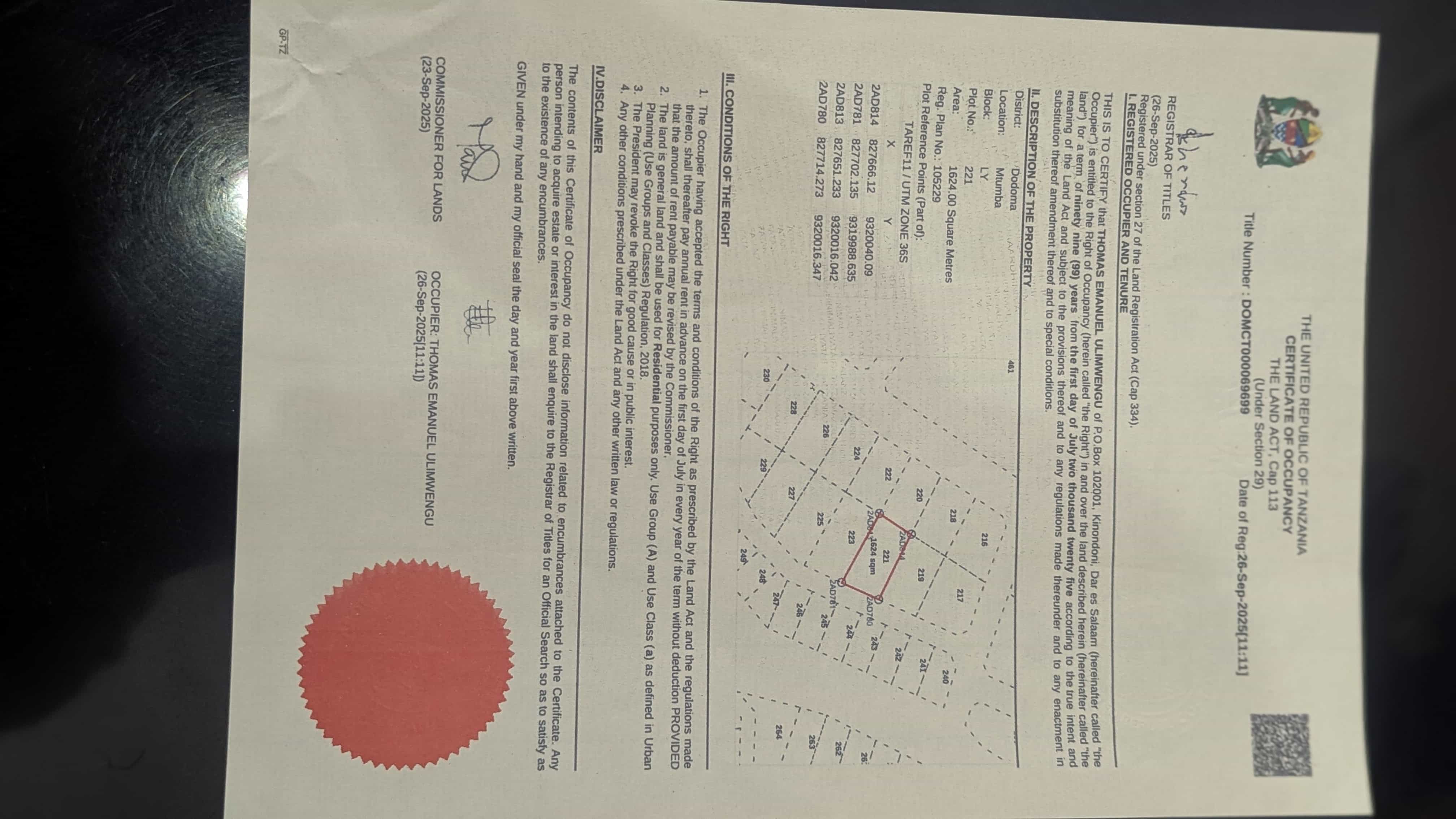 Kiwanja kinauzwa Mtumba, Dodoma, Dodoma