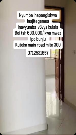Nyumba ya vyumba vitatu inapangishwa Bunju, Dar Es Salaam