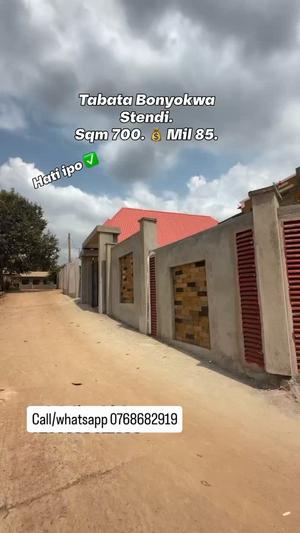 Residential Plot for Sale in Tabata Bonyokwa, Dar Es Salaam (700 sqm) Residential Plot for Sale in Tabata Bonyokwa, Dar Es Salaam (700 sqm)