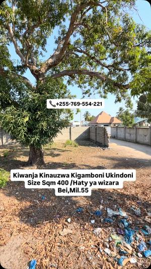 Kiwanja kinauzwa Kigamboni Ungindoni, Dar Es Salaam (400 sqm)