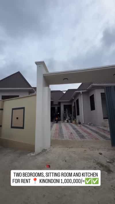 Apartment ya vyumba viwili inapangishwa Kinondoni, Dar Es Salaam