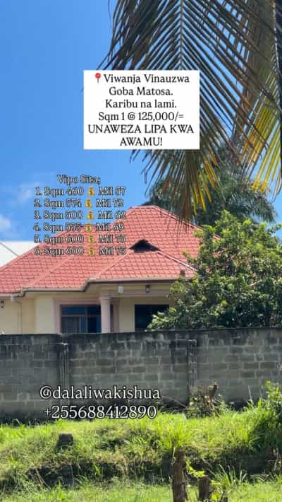 Viwanja vinauzwa Goba Matosa, Dar Es Salaam