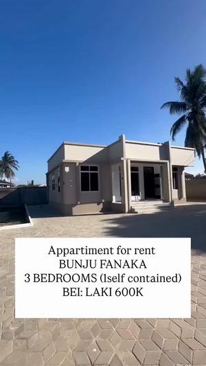 Apartment ya vyumba vitatu inapangishwa Bunju Fanaka, Dar Es Salaam