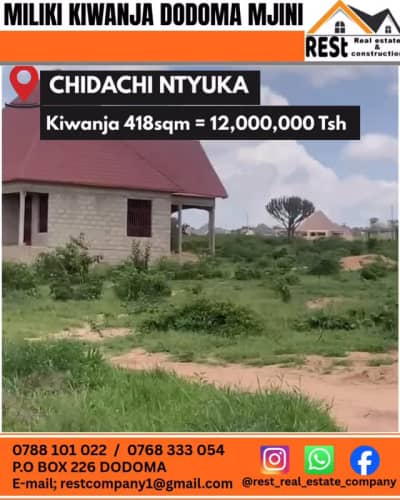 Plot for sale in Ntyuka, Dodoma