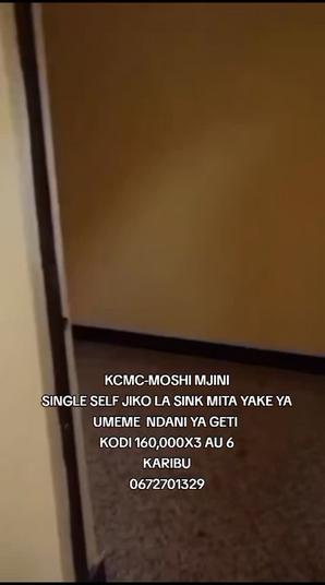 1 Bedroom House for Rent in Kcmc Moshi Mjini, Kilimanjaro 1 Bedroom House for Rent in Kcmc Moshi Mjini, Kilimanjaro