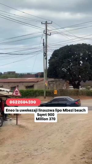 Kiwanja (Commercial Plot) kinauzwa Mbezi Beach, Dar Es Salaam (900 sqm)