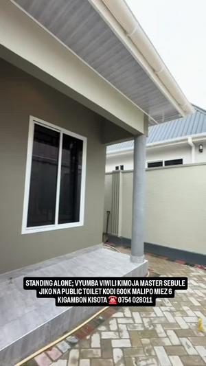 Nyumba ya vyumba viwili inapangishwa Kisota, Kigamboni, Dar Es Salaam