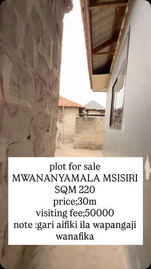 Residential Plot for Sale in Mwananyamala Msisiri, Dar Es Salaam (220 sqm) Residential Plot for Sale in Mwananyamala Msisiri, Dar Es Salaam (220 sqm)