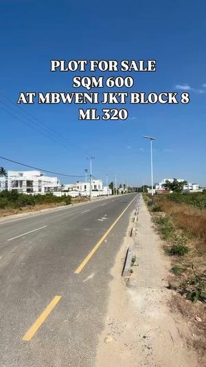 Kiwanja kinauzwa Mbweni Jkt, Dar Es Salaam sqm 600