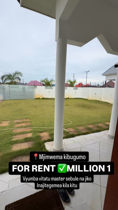 Nyumba ya vyumba vitatu inapangishwa Kigamboni, Dar Es Salaam