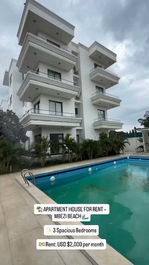 3 Bedrooms Apartment for Rent in Mbezi Beach, Dar Es Salaam