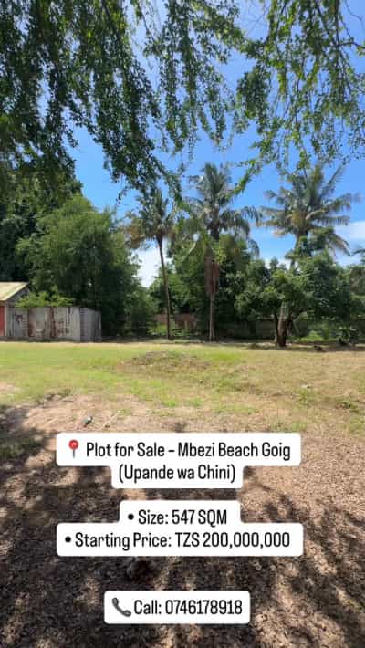 Kiwanja kinauzwa Mbezi Beach, Dar Es Salaam (547 sqm)