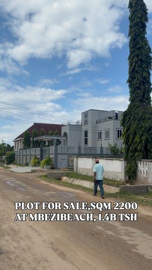 Kiwanja kinauzwa Mbezi Beach Chini, Dar Es Salaam sqm 2200