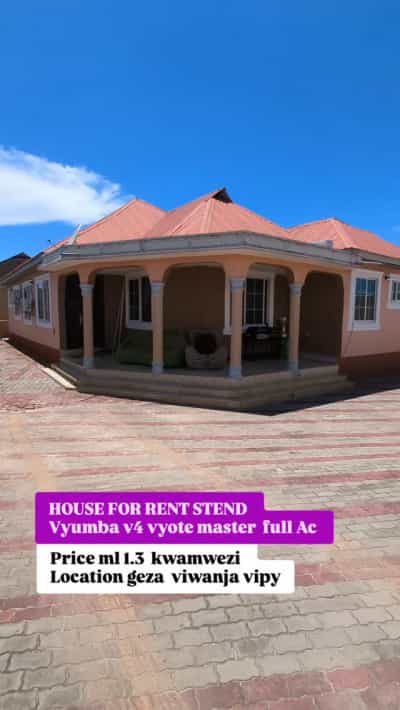 Nyumba ya vyumba vinne inapangishwa KIGAMBONI, Dar Es Salaam