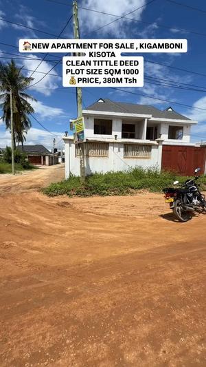 4 Bedrooms Apartment for Sale in Kisota Ushuani, Kigamboni, Dar Es Salaam (1000 sqm)