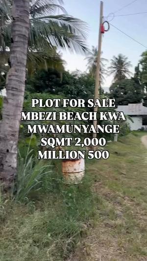 Kiwanja kinauzwa Mbezi Beach, Dar Es Salaam sqm 2000 Kiwanja kinauzwa Mbezi Beach, Dar Es Salaam sqm 2000