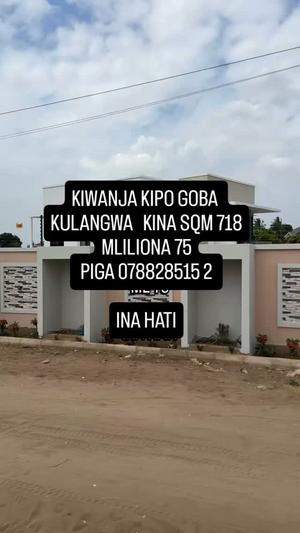 Kiwanja kinauzwa Goba, Dar Es Salaam (718 sqm) Kiwanja kinauzwa Goba, Dar Es Salaam (718 sqm)