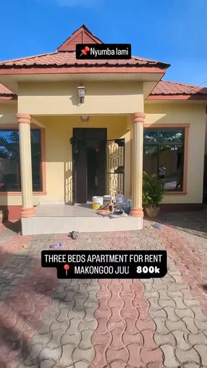 Apartment ya vyumba vitatu inapangishwa Makongo Juu, Dar Es Salaam