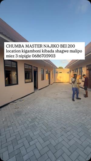 Nyumba ya chumba kimoja inapangishwa Kigamboni Kibada Shagwe, Dar Es Salaam