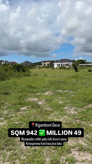 Plot for sale in Kigamboni, Dar Es Salaam sqm 942