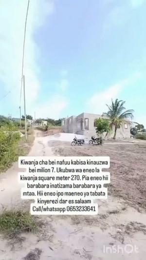 Residential/Commercial Plot for Sale in Tabata Kinyerezi Mwanzo Mgumu, Dar Es Salaam (270 sqm) Residential/Commercial Plot for Sale in Tabata Kinyerezi Mwanzo Mgumu, Dar Es Salaam (270 sqm)
