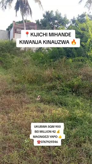 Residential Plot for Sale in Kijichi Mihande, Dar Es Salaam (900 sqm) Residential Plot for Sale in Kijichi Mihande, Dar Es Salaam (900 sqm)