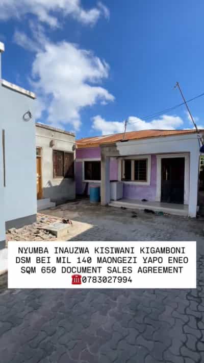 Nyumba inauzwa Kisiwani, Dar Es Salaam (650 sqm)