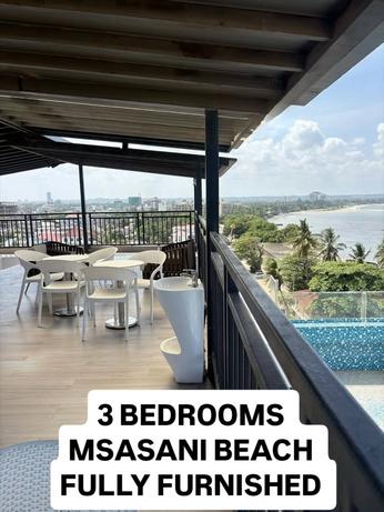 Apartment (Furnished) ya vyumba vitatu inapangishwa Msasani Beach, Dar Es Salaam