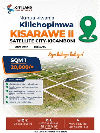 Viwanja vinauzwa Kisarawe Ii Satellite City, Kigamboni, Dar Es Salaam Viwanja vinauzwa Kisarawe Ii Satellite City, Kigamboni, Dar Es Salaam