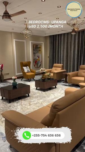 3 Bedrooms Furnished Apartment for Rent in Upanga, Dar Es Salaam