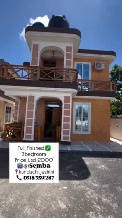 Apartment ya vyumba vitatu inapangishwa Kunduchi Jeshini, Dar Es Salaam