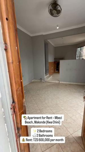 Apartment ya vyumba viwili inapangishwa Mbezi Beach Makonde Kwa Chini, Dar Es Salaam Apartment ya vyumba viwili inapangishwa Mbezi Beach Makonde Kwa Chini, Dar Es Salaam
