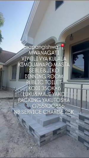 2 Bedrooms House for Rent in Mwanagati, Dar Es Salaam