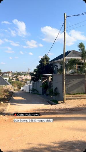 Kiwanja kinauzwa Goba Kulangwa, Dar Es Salaam (900 sqm) Kiwanja kinauzwa Goba Kulangwa, Dar Es Salaam (900 sqm)