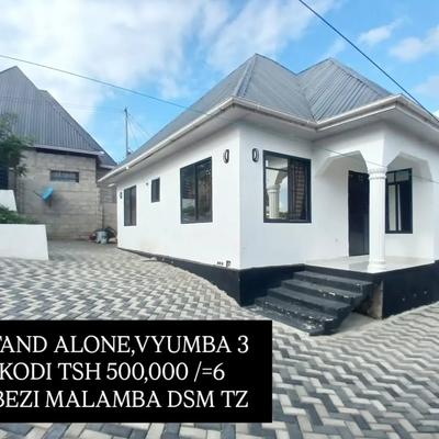 Nyumba ya vyumba vitatu inapangishwa Mbezi Malamba, Dar Es Salaam