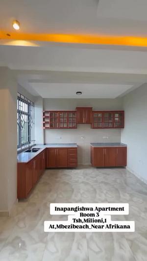 Apartment ya vyumba vitatu inapangishwa Mbezi Beach Afrikana, Dar Es Salaam