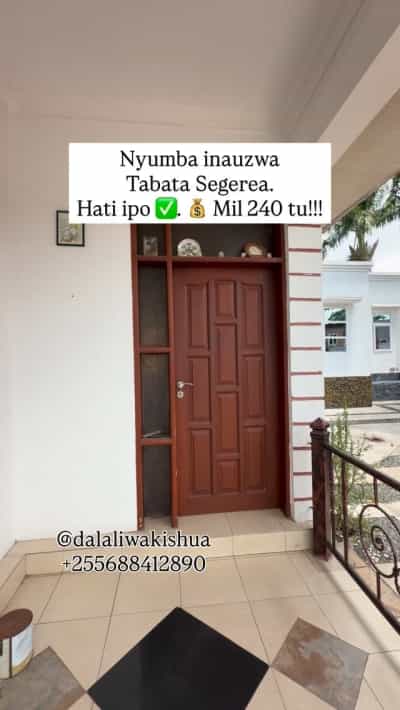 Nyumba ya vyumba vitatu inauzwa Tabata Segerea, Dar Es Salaam (600 sqm) Nyumba ya vyumba vitatu inauzwa Tabata Segerea, Dar Es Salaam (600 sqm)