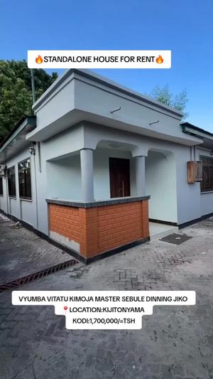 Nyumba ya vyumba vitatu inapangishwa Kijitonyama, Dar Es Salaam