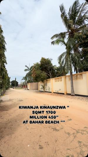Kiwanja kinauzwa Bahar Beach, Dar Es Salaam sqm 1700 Kiwanja kinauzwa Bahar Beach, Dar Es Salaam sqm 1700
