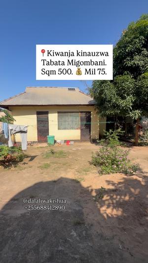 Residential Plot for Sale in Tabata Migombani, Dar Es Salaam (500 sqm) Residential Plot for Sale in Tabata Migombani, Dar Es Salaam (500 sqm)