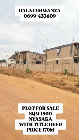 Kiwanja kinauzwa Nyasaka, Mwanza (1500 sqm) Kiwanja kinauzwa Nyasaka, Mwanza (1500 sqm)