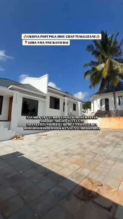Nyumba ya vyumba viwili inapangishwa GOBA NJIA NNE/KANJI BAI, Dar Es Salaam