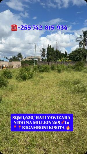 Kiwanja kinauzwa Kigamboni Kisota, Dar Es Salaam (1620 sqm)