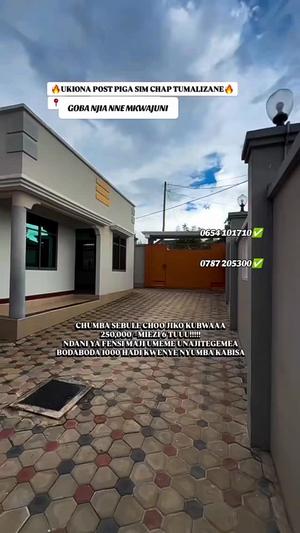 Nyumba ya chumba kimoja inapangishwa Goba Njia Nne, Dar Es Salaam