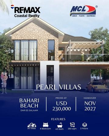 Villas zinauzwa Bahari Beach, Dar Es Salaam (283 sqm) Villas zinauzwa Bahari Beach, Dar Es Salaam (283 sqm)