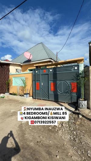 Nyumba ya vyumba vinne inauzwa Kigamboni Kisiwani, Dar Es Salaam (320 sqm)